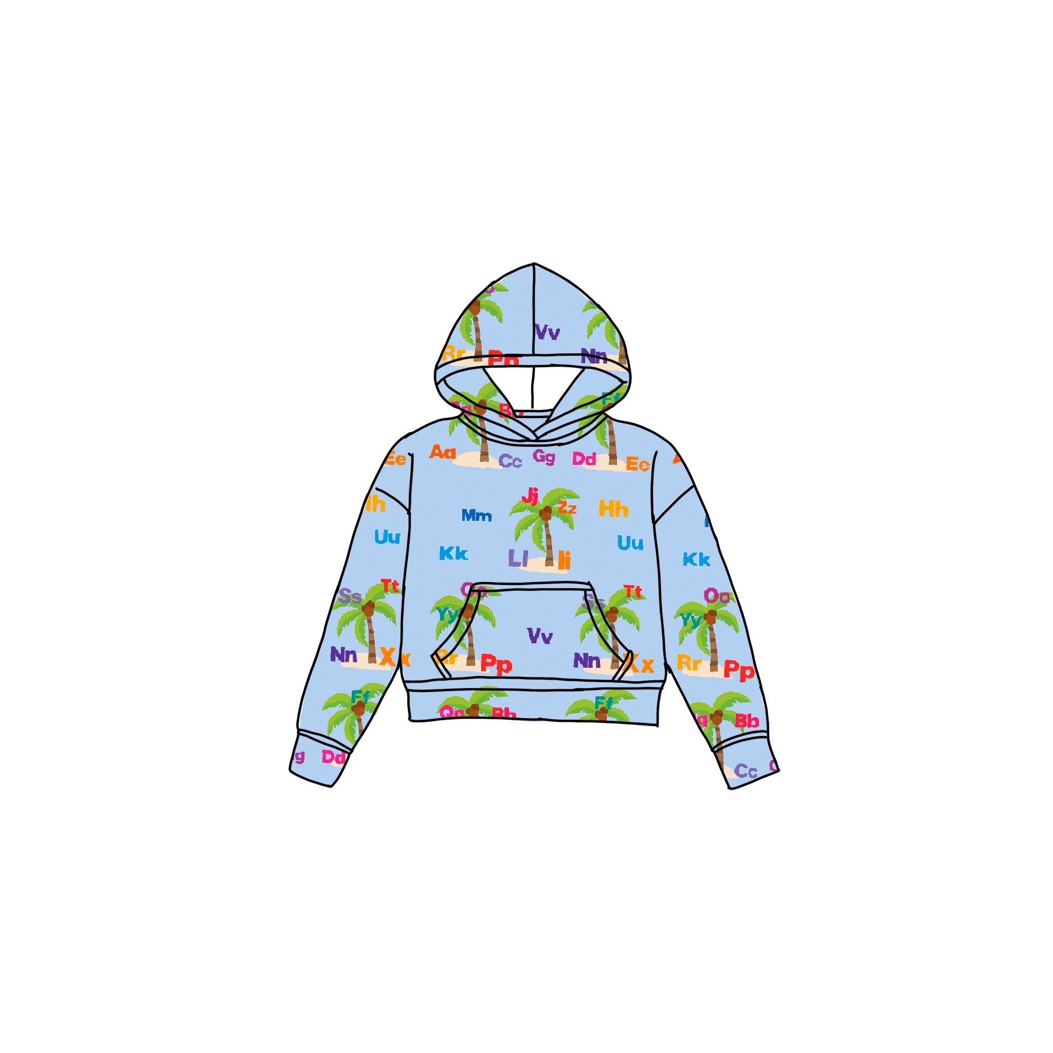 Alphabet Tree Unisex Hoodie