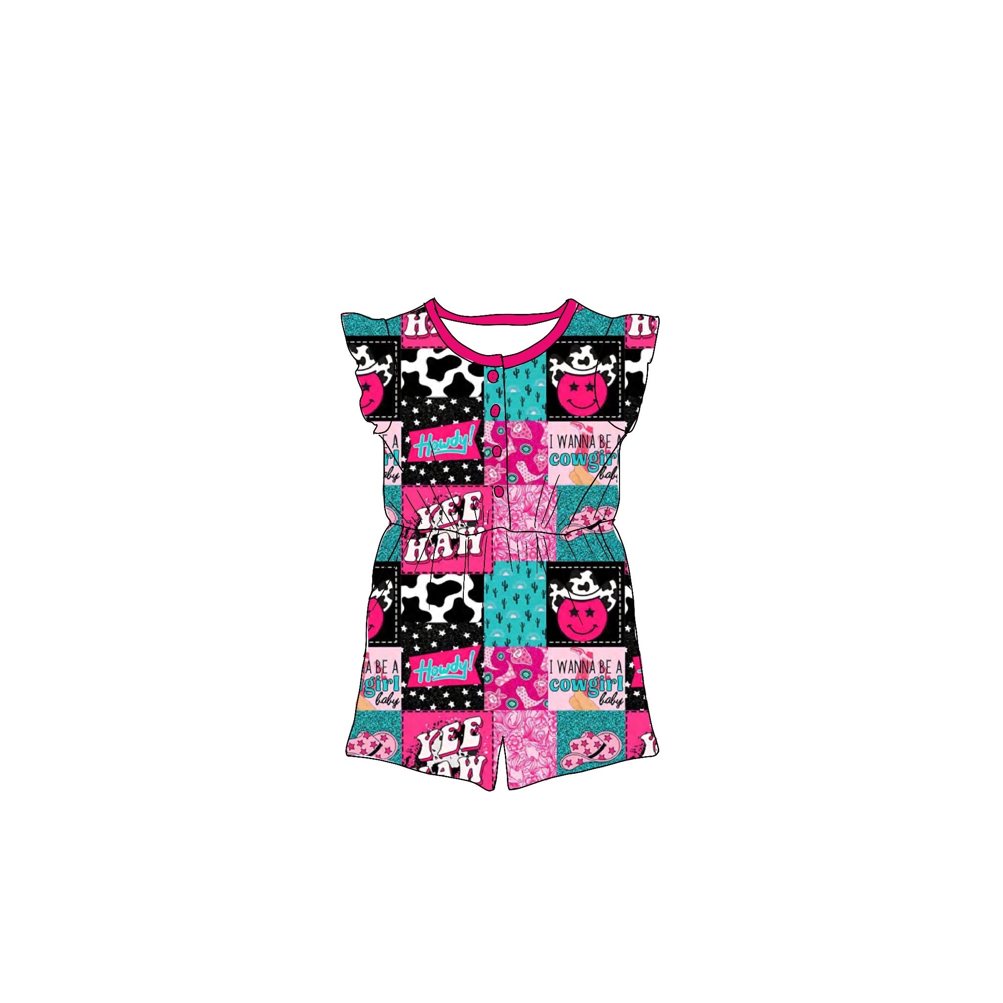 Cowgirl Chic  Bamboo Romper