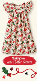 Sweet Tree-ats Flutter Sleeve Nightgown