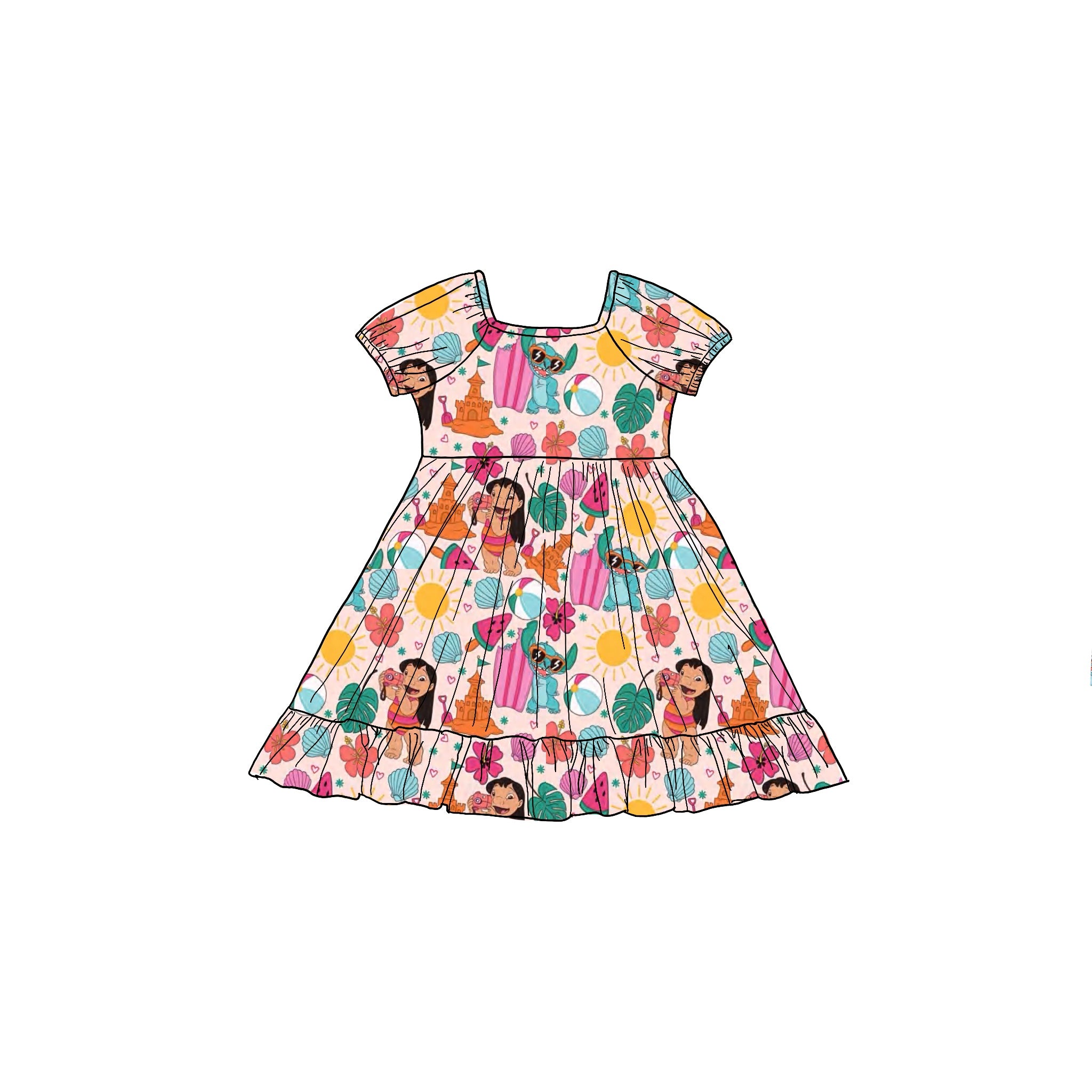 Hawaiian Vibes Bamboo Dress