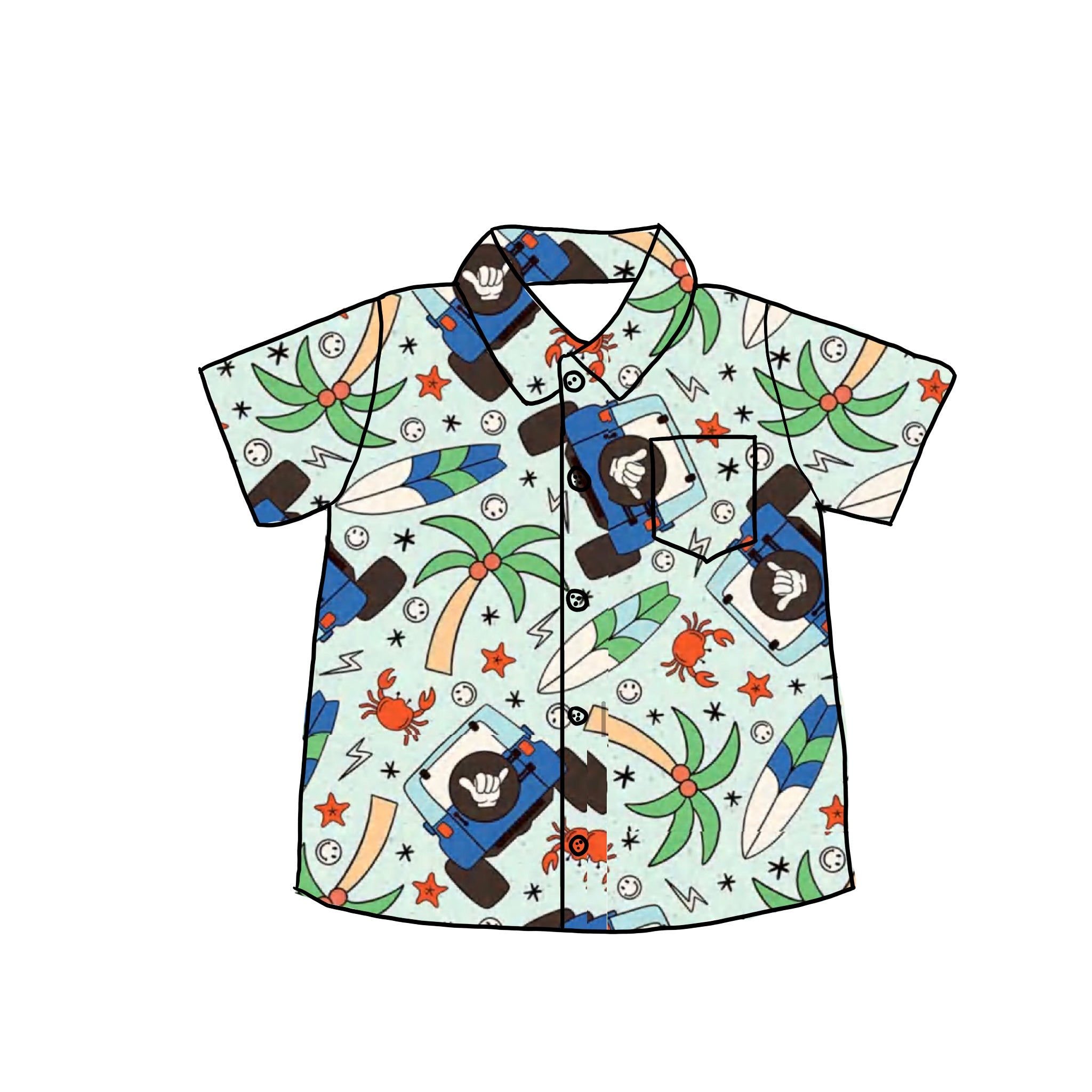 Surfer Dude Button Down