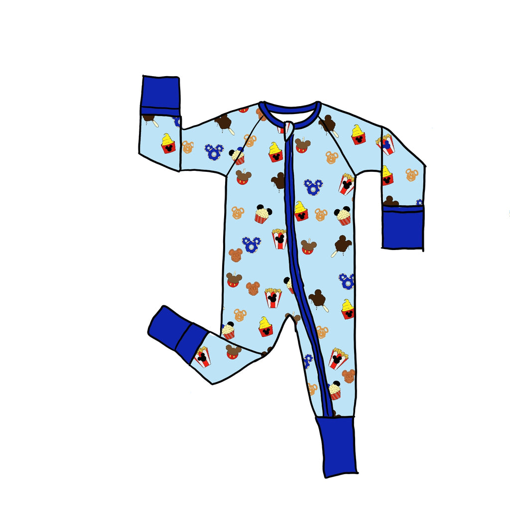 Snackin Bamboo Zippie Romper