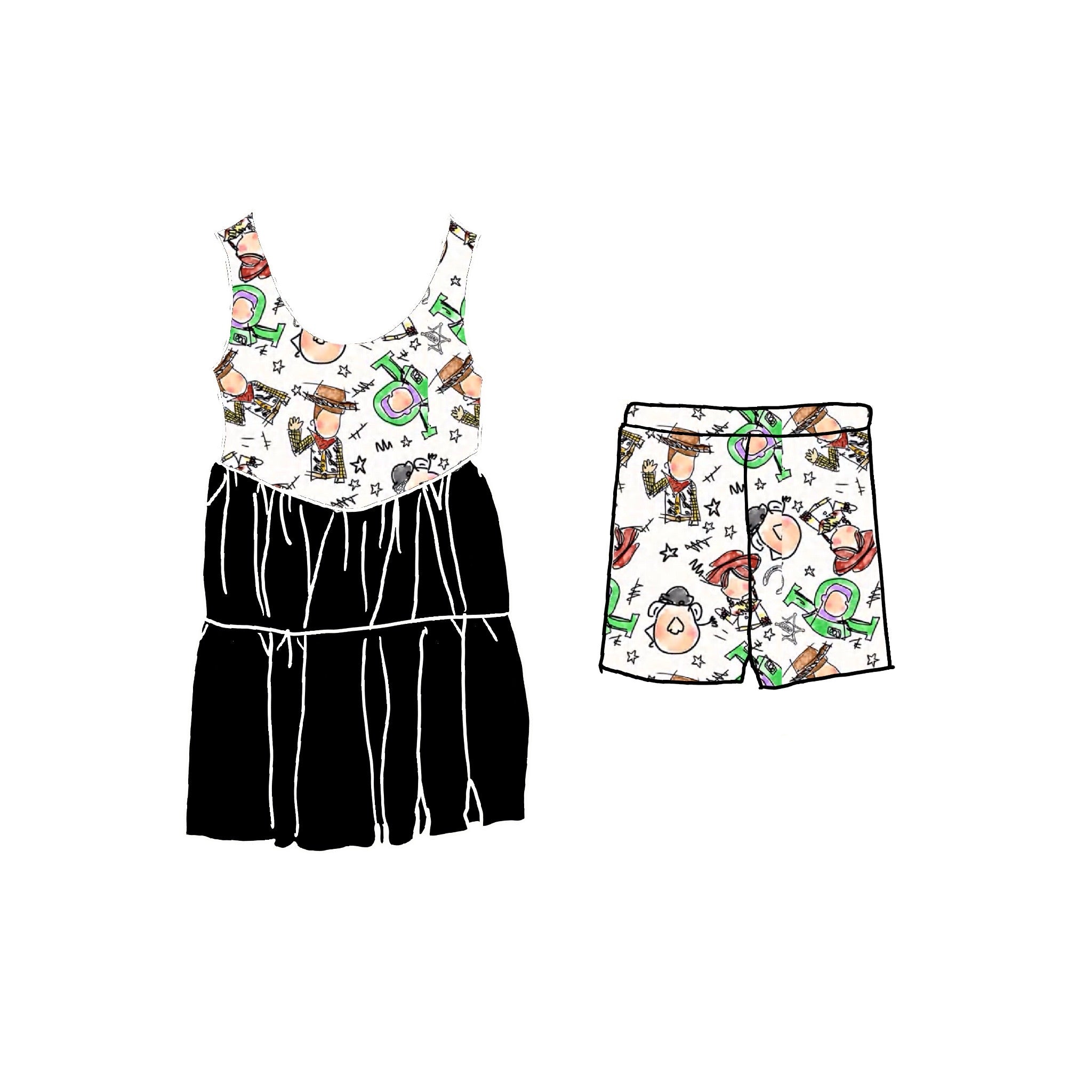 Sketch Athletic Twirl Dress