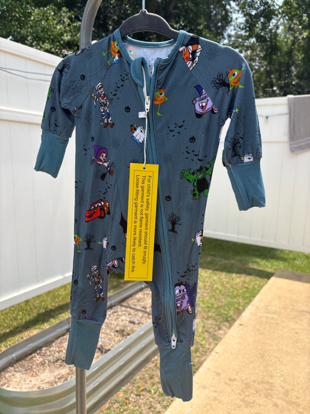 Pixar Frights Zippie Romper