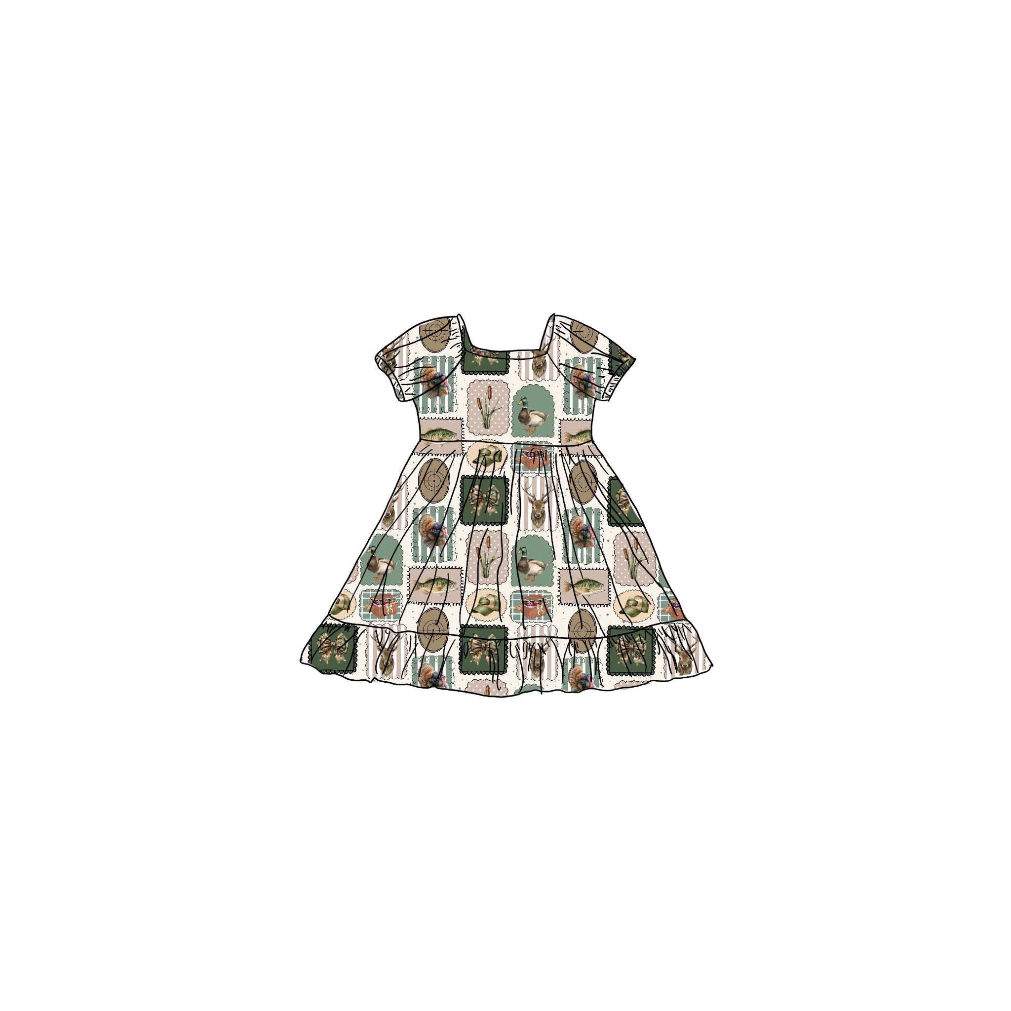 Prairie Stamps Bamboo Dress
