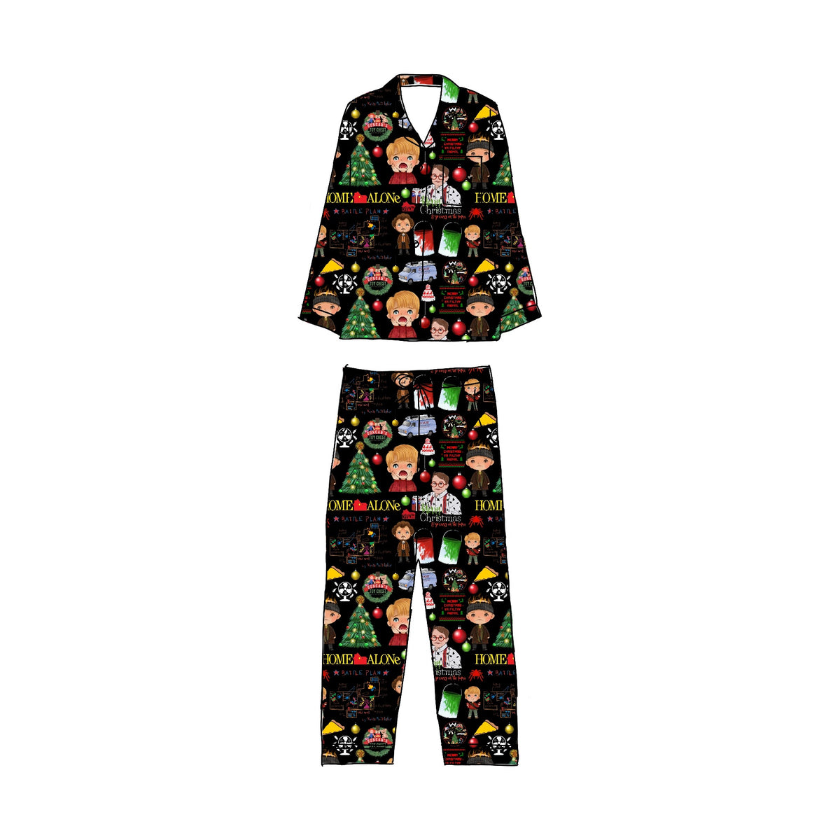 Made My Family Disappear 2-piece button down set