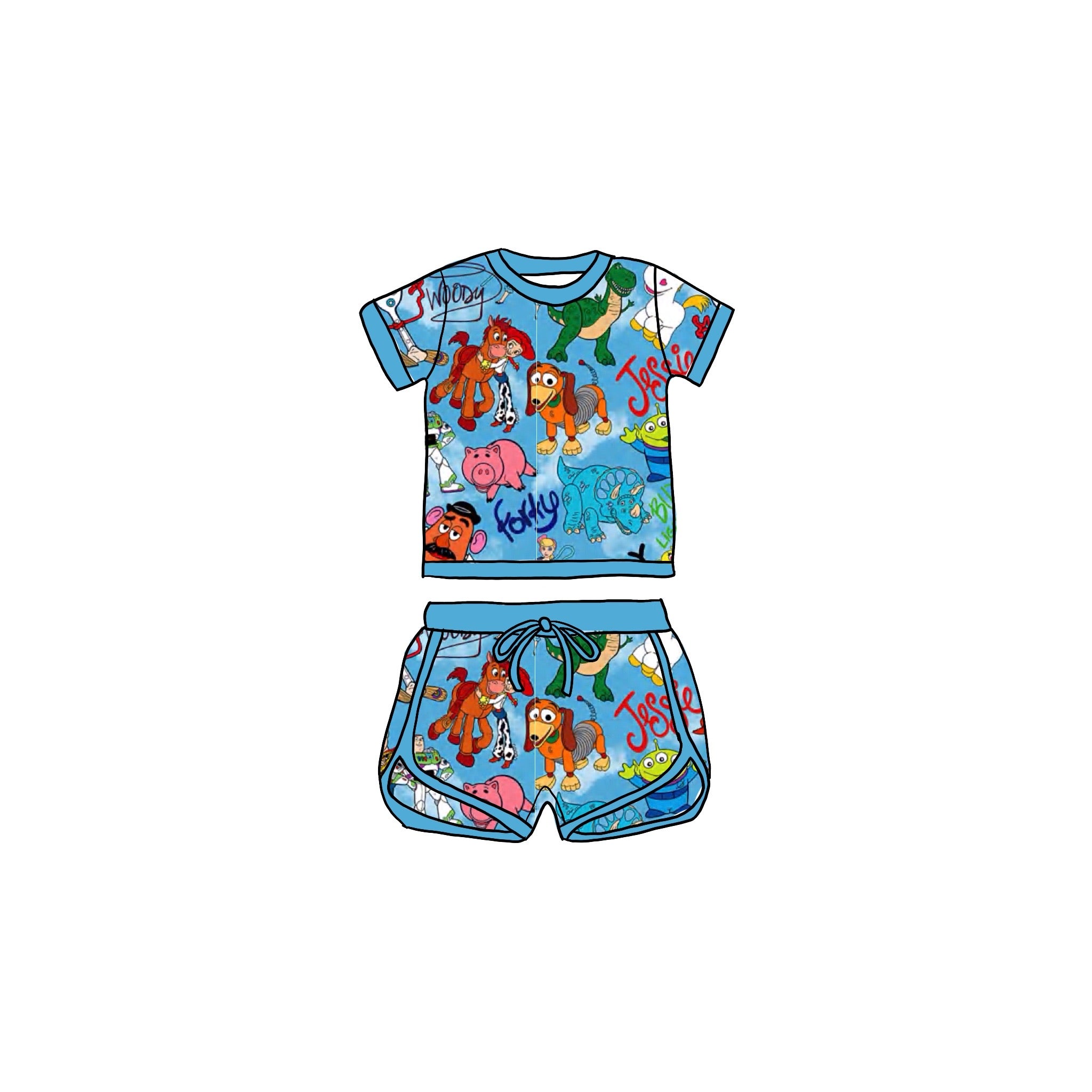 Signature Bamboo Drawstring Short Set