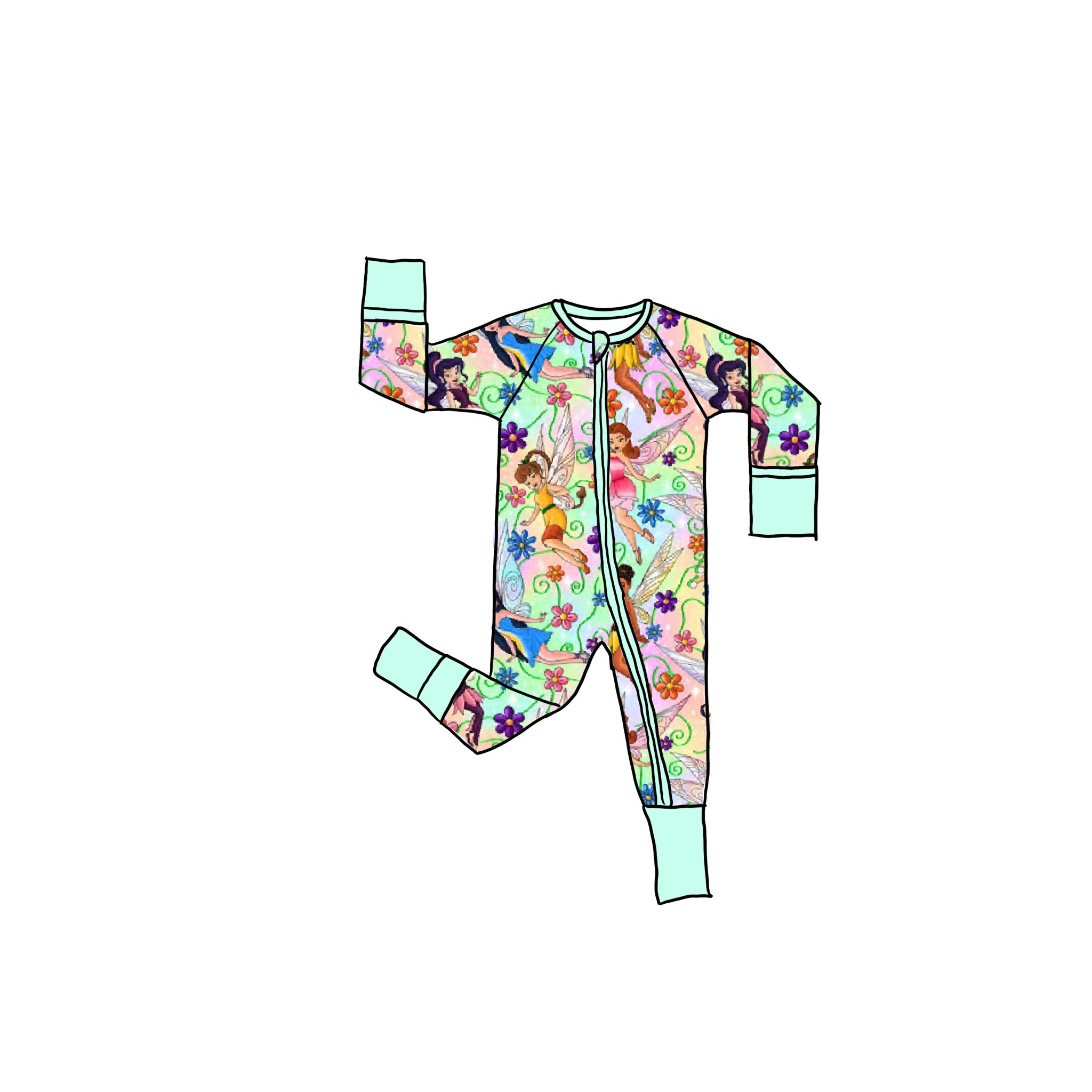 Fairytales Bamboo Zippie Romper