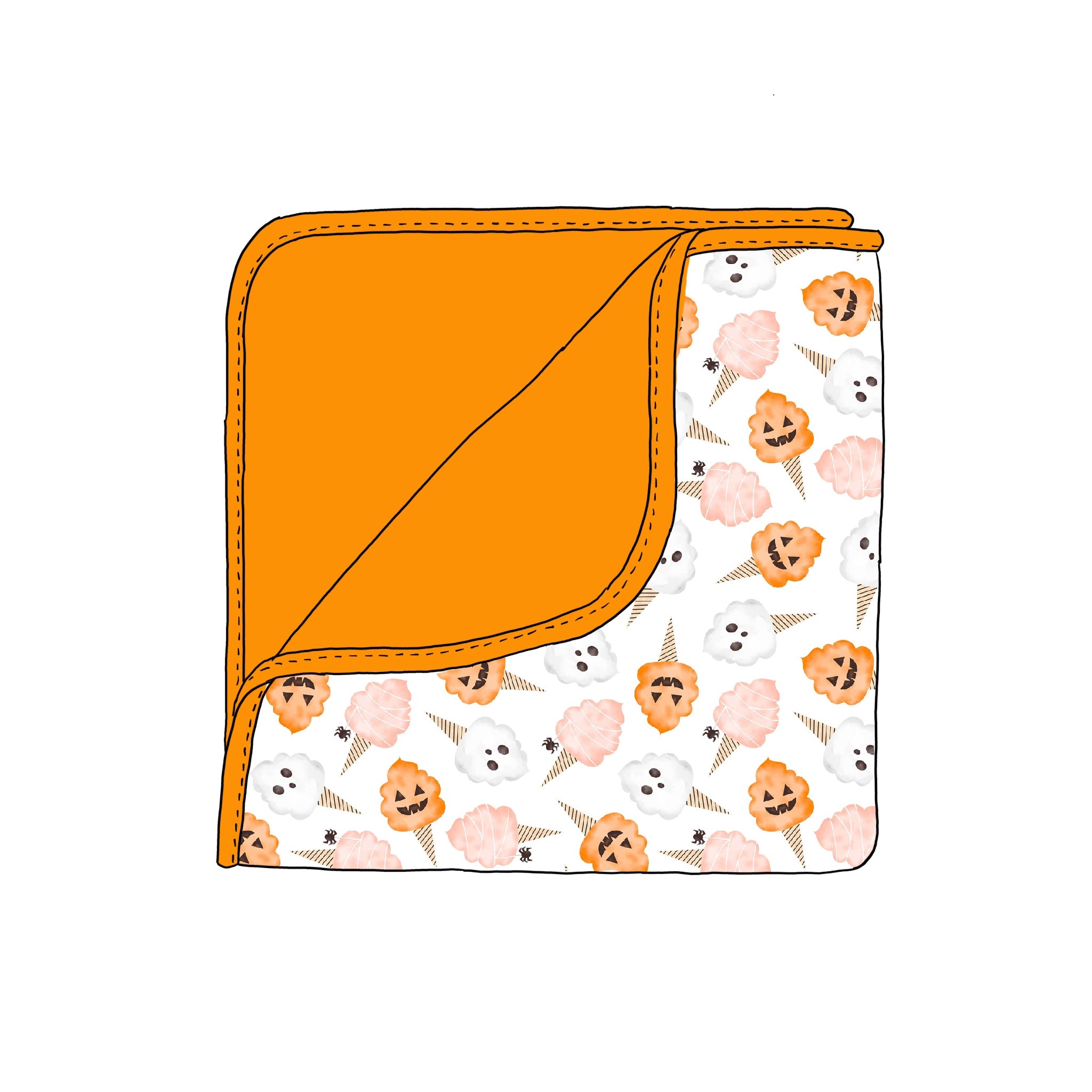 Cotton Scary Blanket