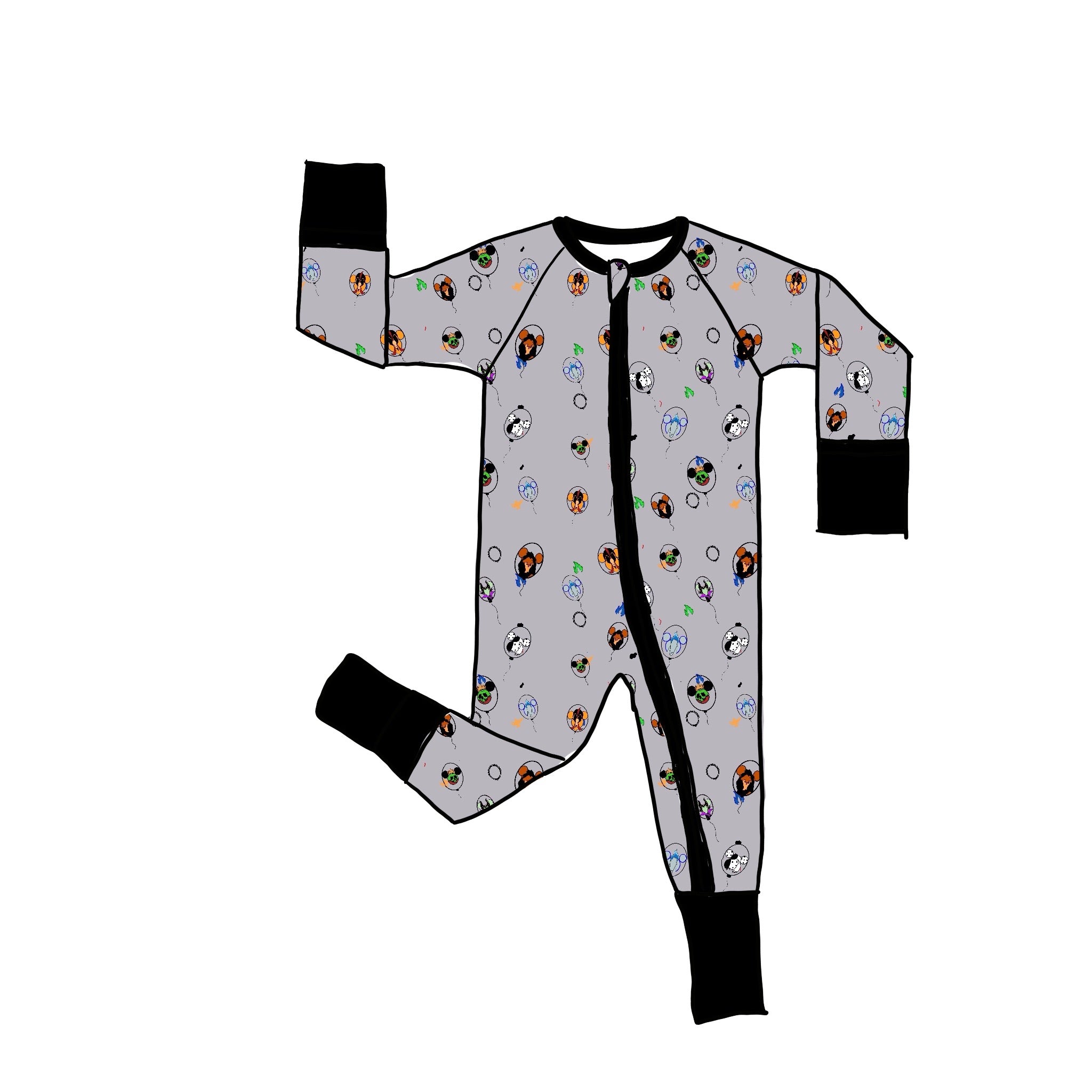 Villainous Bamboo Zippie Romper