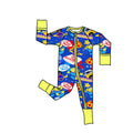 Pizza Planet Bamboo Zippie Romper