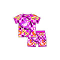 Pink Silly Goose Bamboo Sleep Short Set