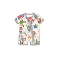 Watercolor Toys Shortie Romper