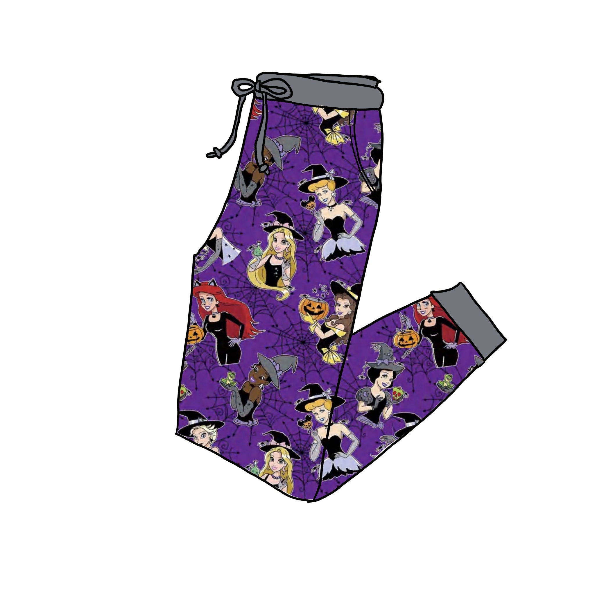 Spooky Princess Adult bamboo joggers