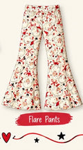 Ole Saint Nick Adult bamboo Flare Pants and Shirt Set