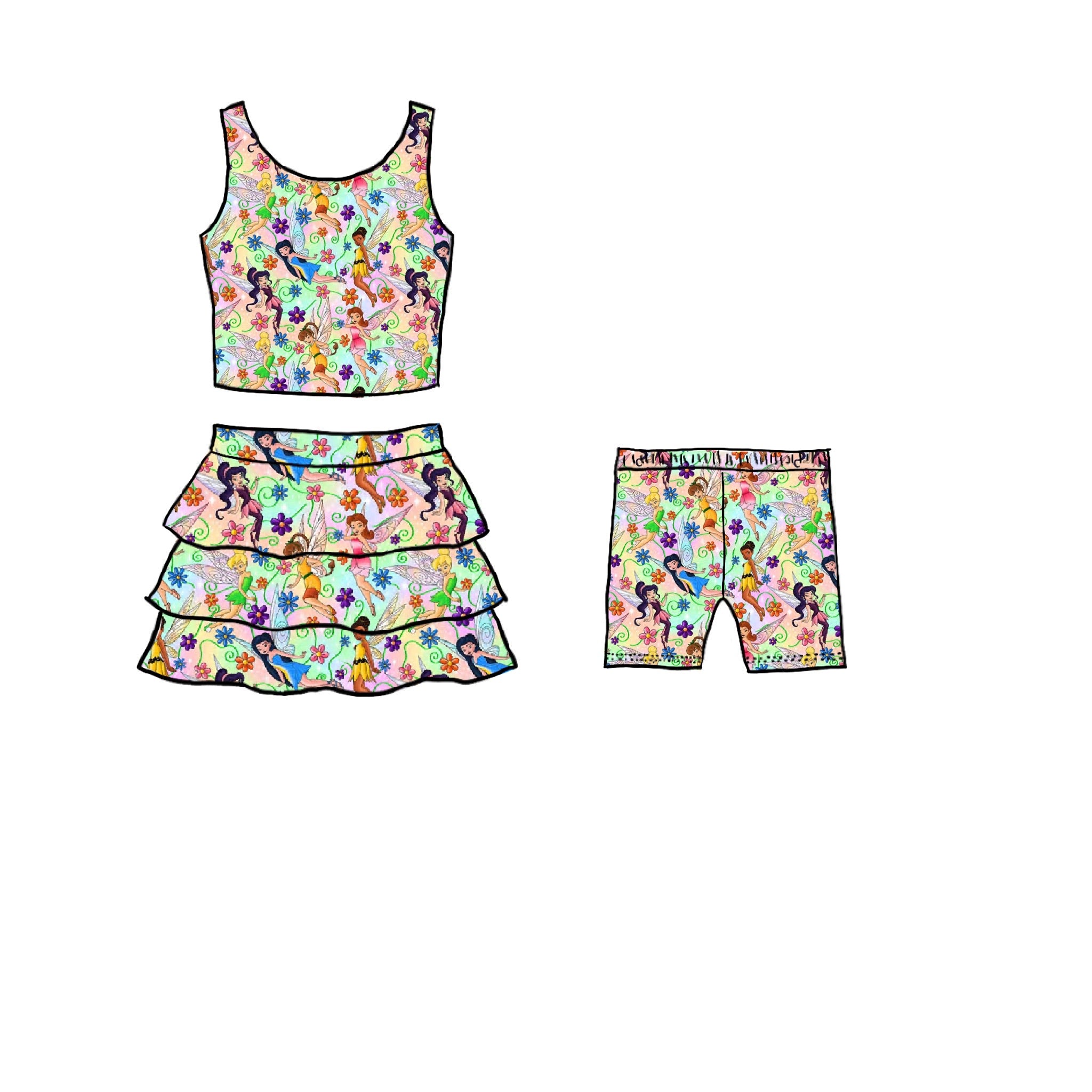 Fairytales Athletic Skirt Set