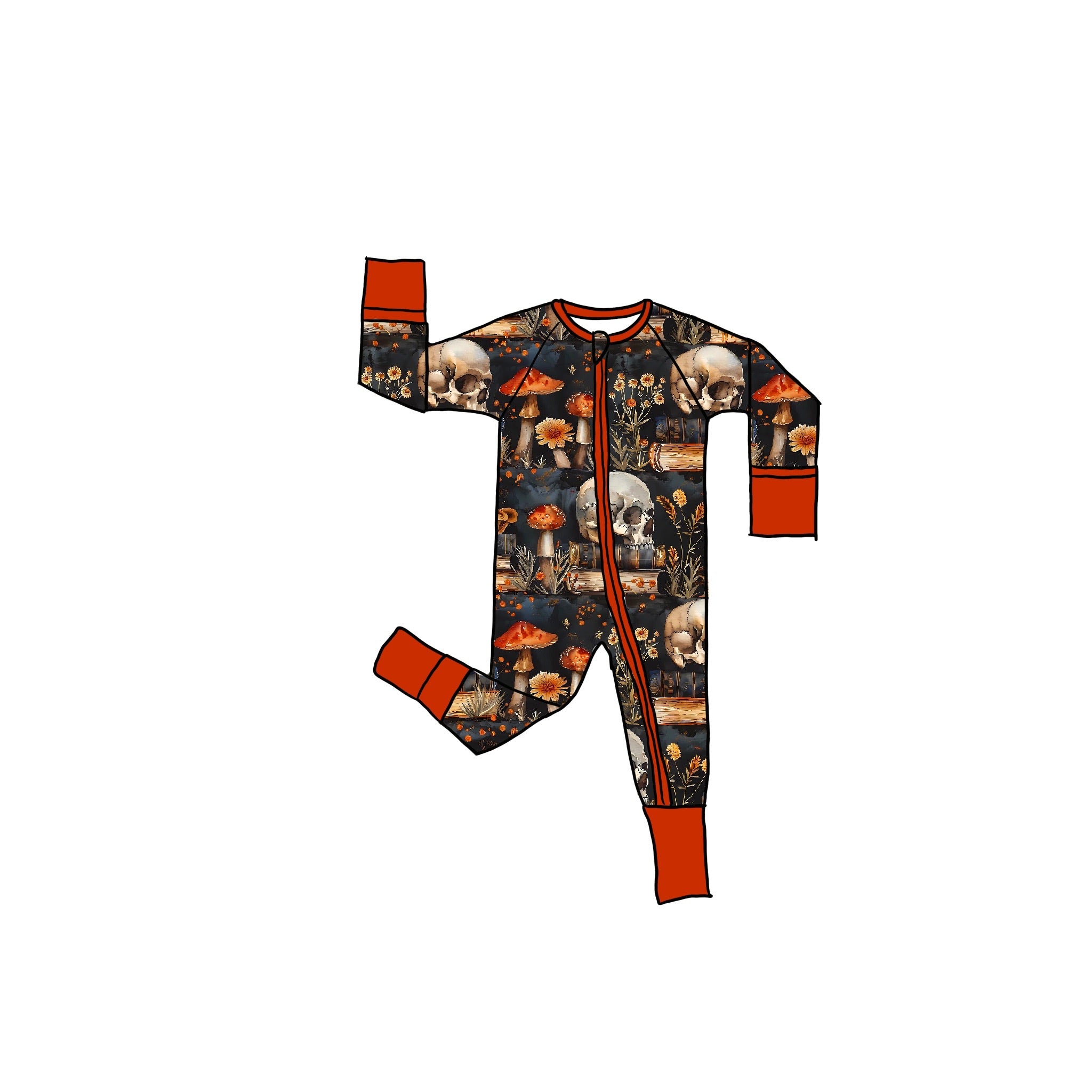 Hex Library  Bamboo Zippie Romper