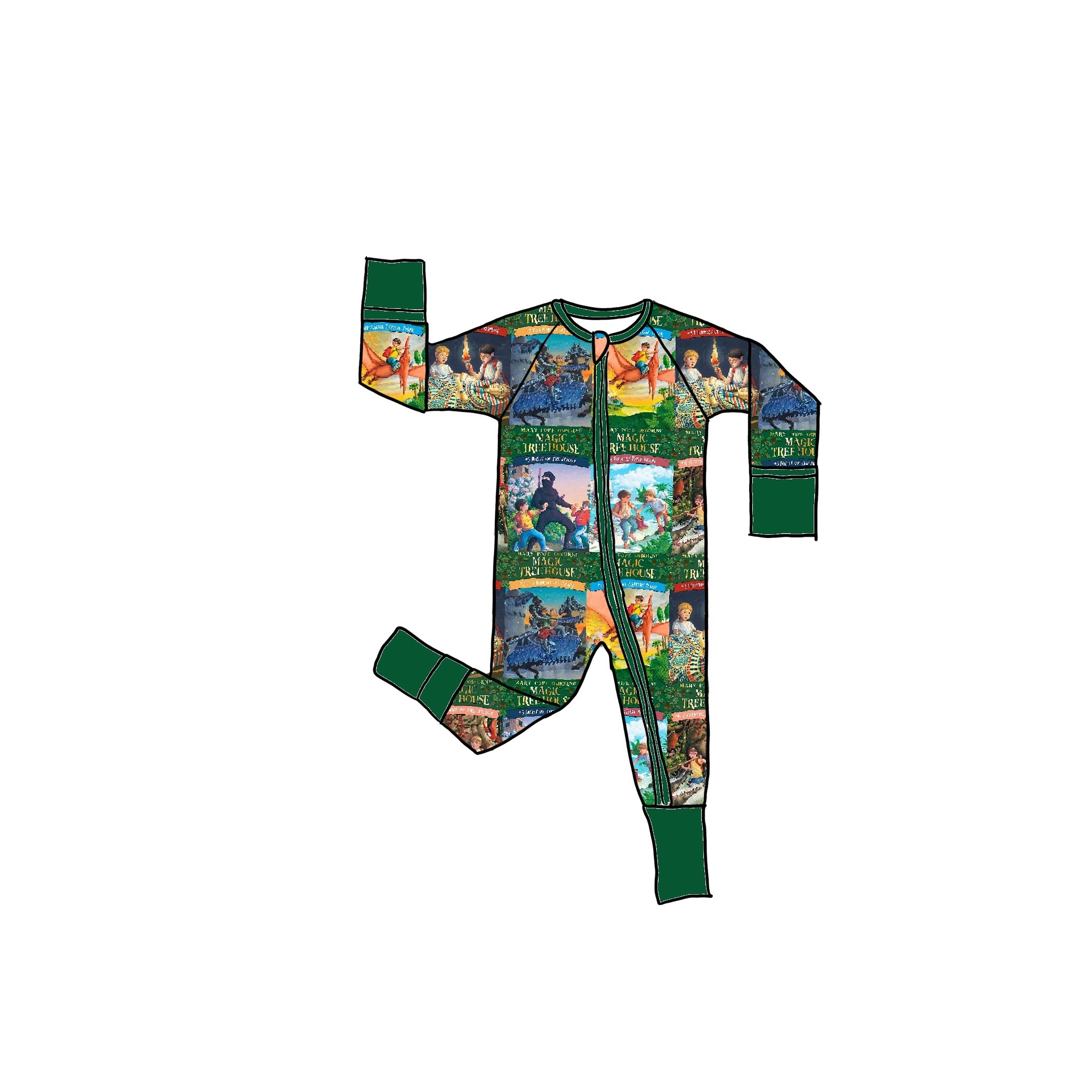 Magic Quest Bamboo Zippie Romper