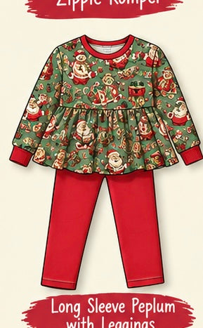 The North Pole Peplum with leggings