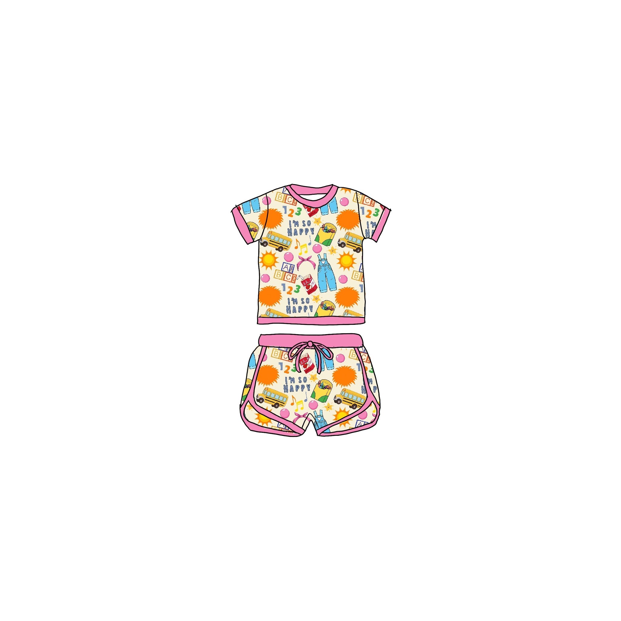 Playroom Bamboo Drawstring Short Set