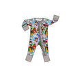 Santa’s Paws Bamboo Ruffle Zippie Romper