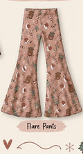 Reindeer Games Adult bamboo Flare Pants and Shirt Set
