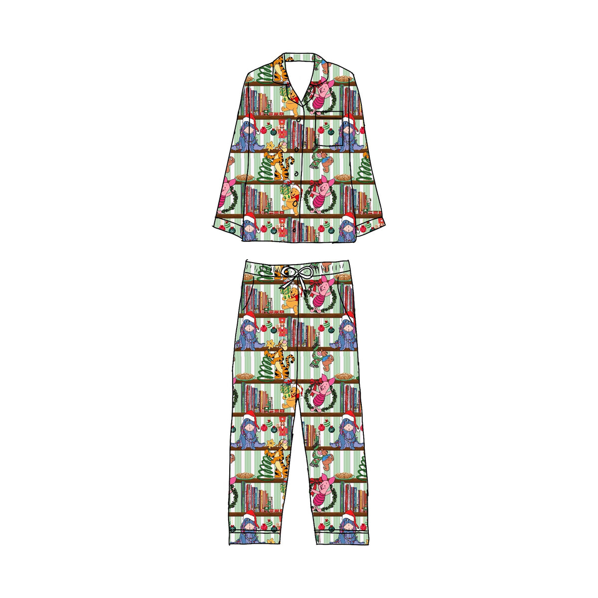 Bear-y Christmas 2-piece button down set