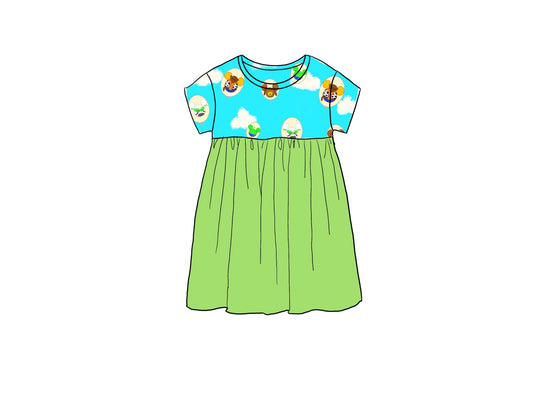 You’ve Got a Fiend in Me Bamboo Viscose short Sleeve Dress