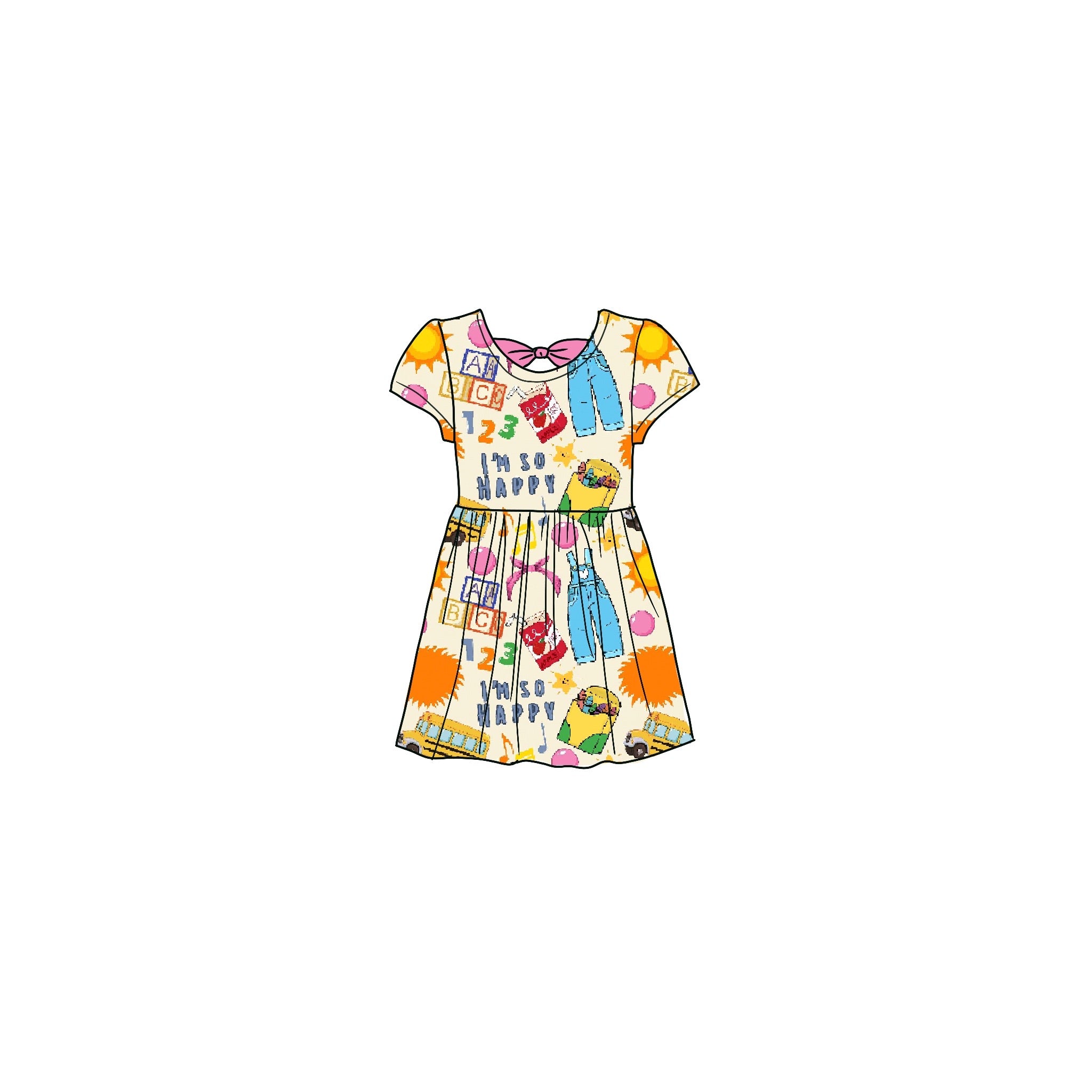 Playroom Bamboo Dress with Bow