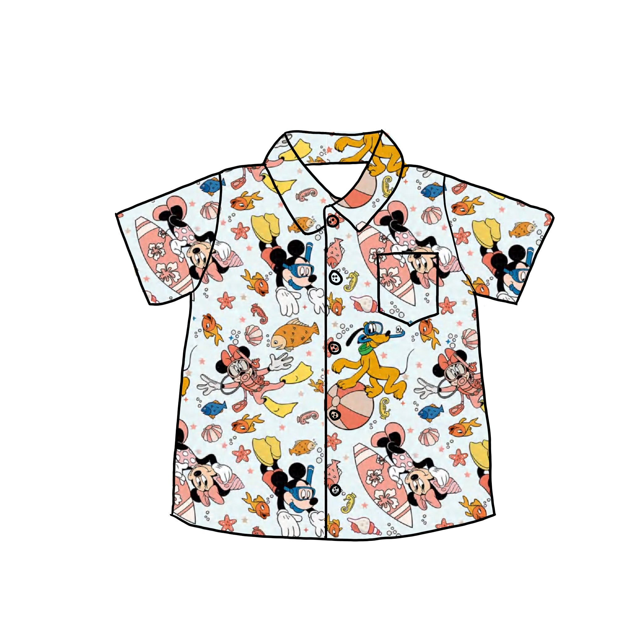 Take A Dive Button Down