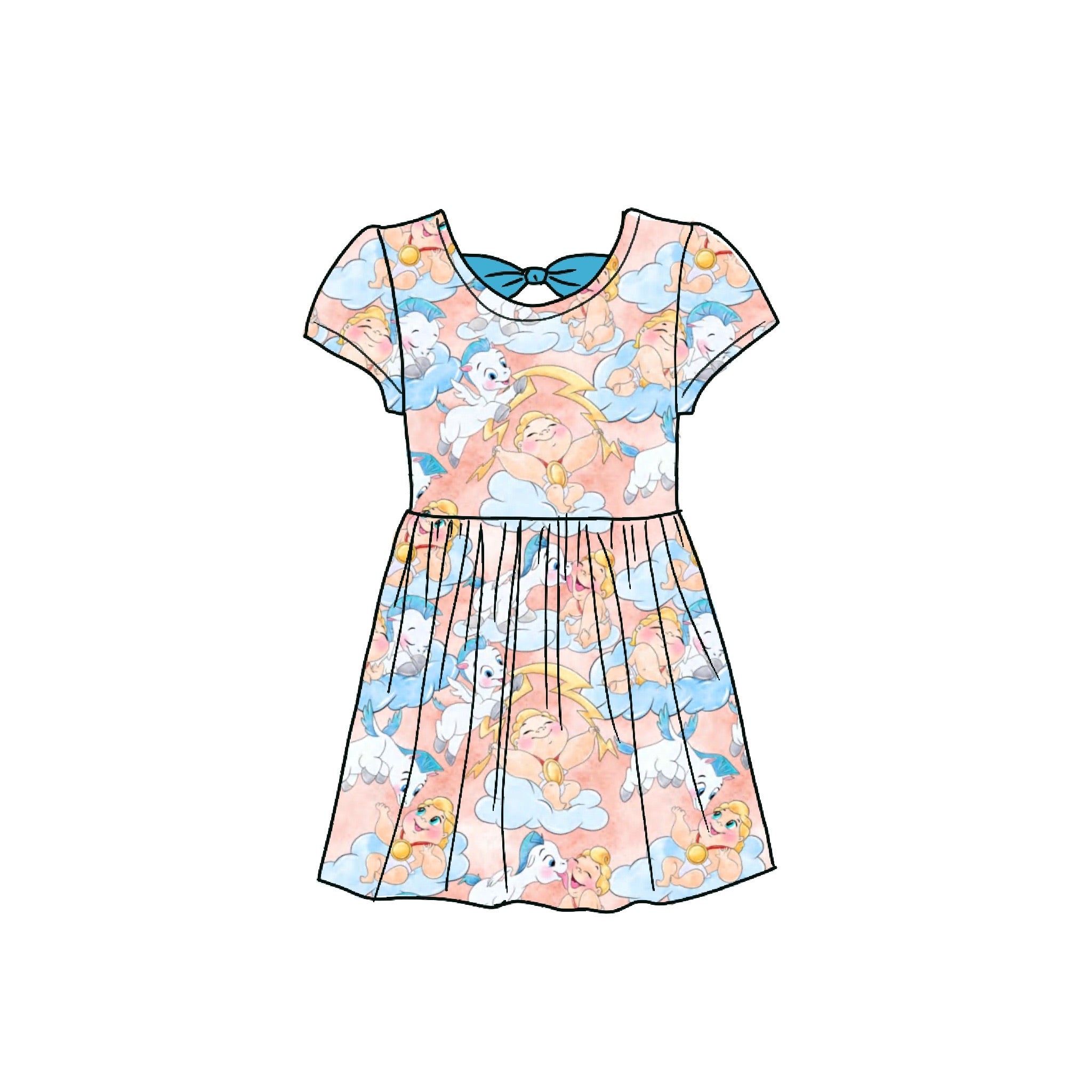 Hercules Hercules Bamboo Dress with Bow