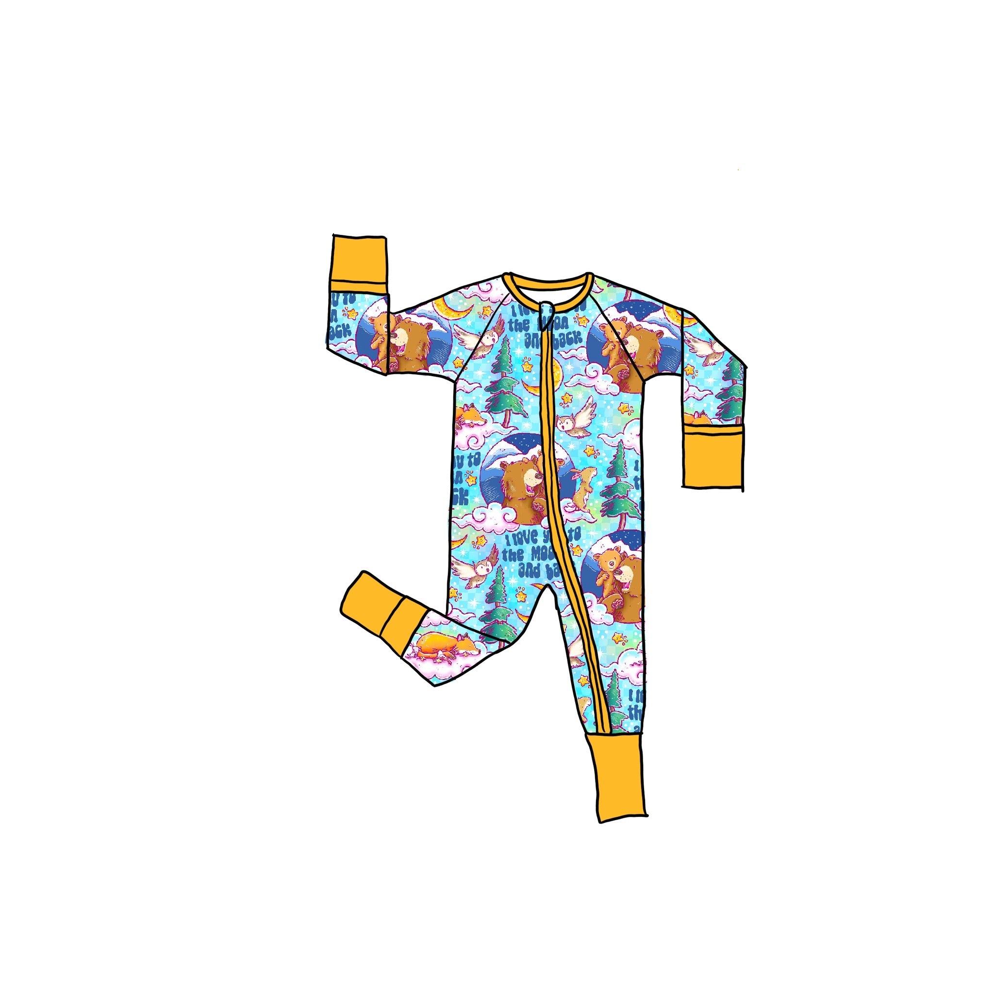 Unconditional Love Bamboo Zippie Romper