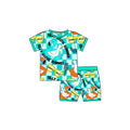 Blue Silly Goose Bamboo Sleep Short Set