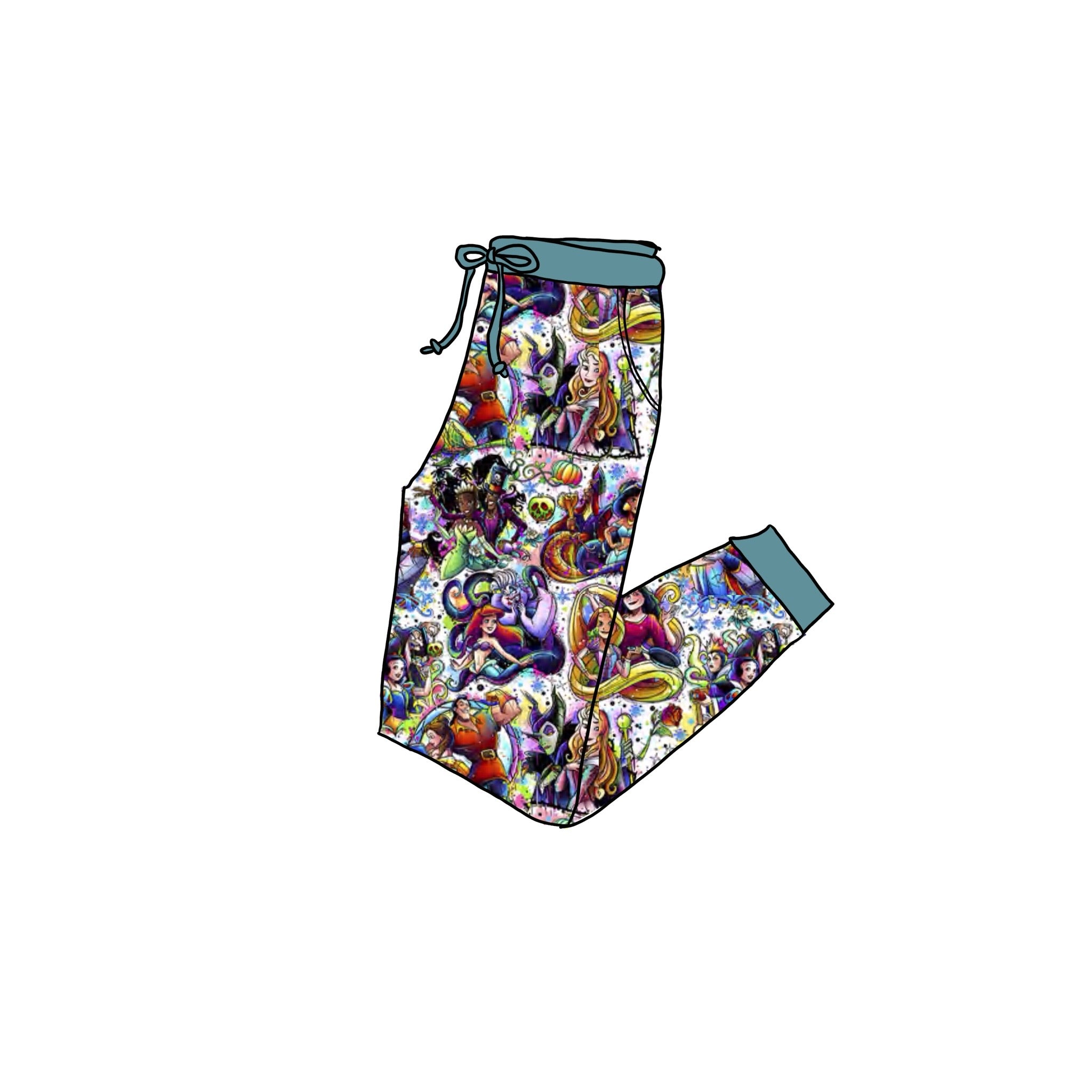 Good vs Evil Adult bamboo joggers