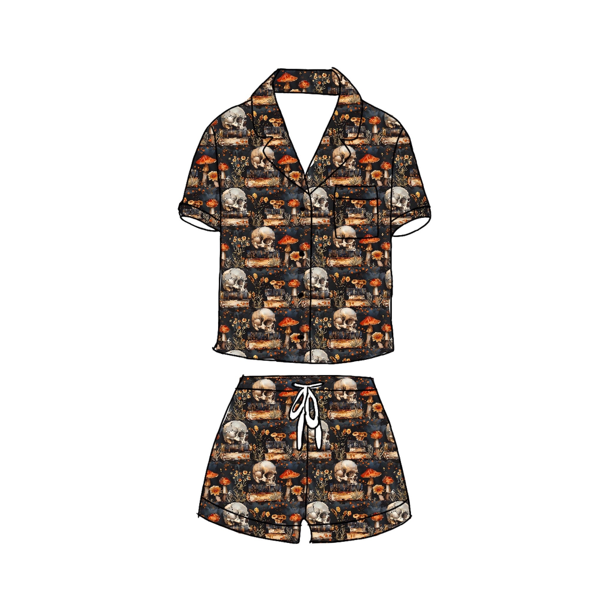 Hex Library Women’s Button Down and Short set
