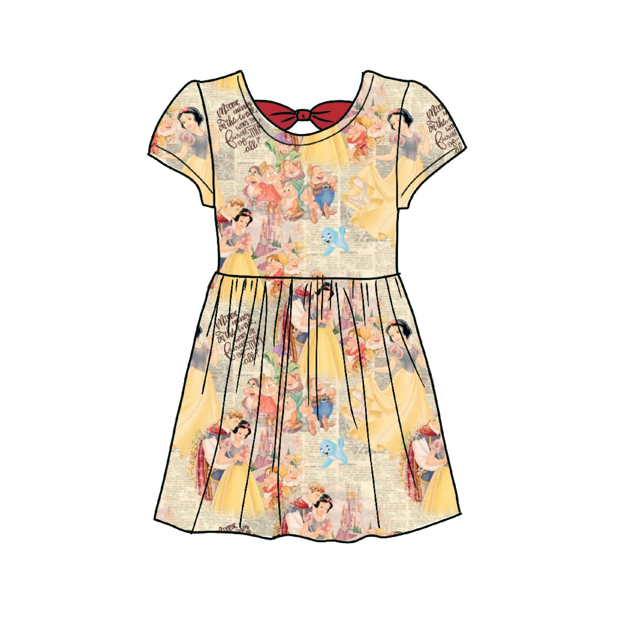 Fairest of them all Bamboo Dress with Bow