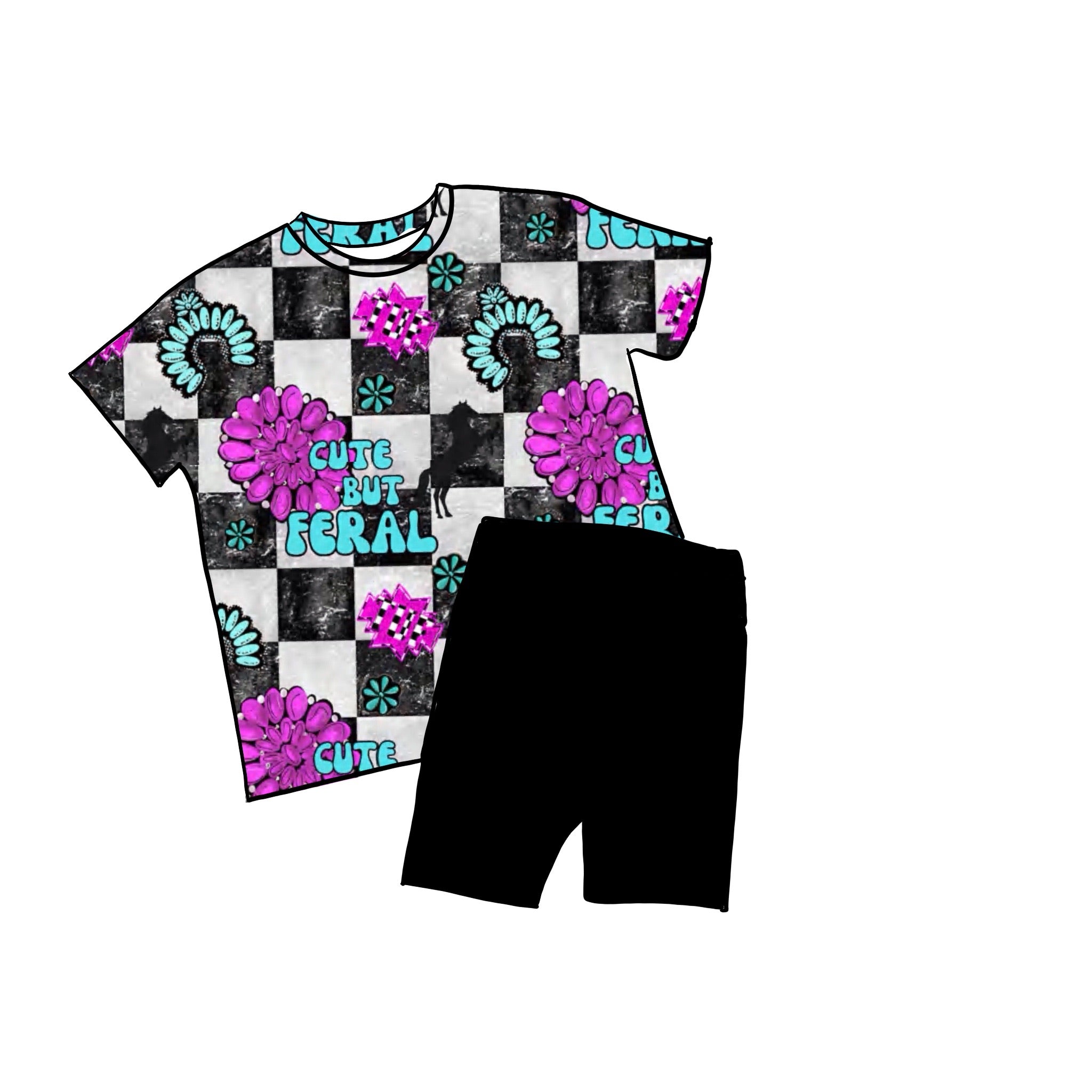Feral and Free Oversized Bamboo Biker Set