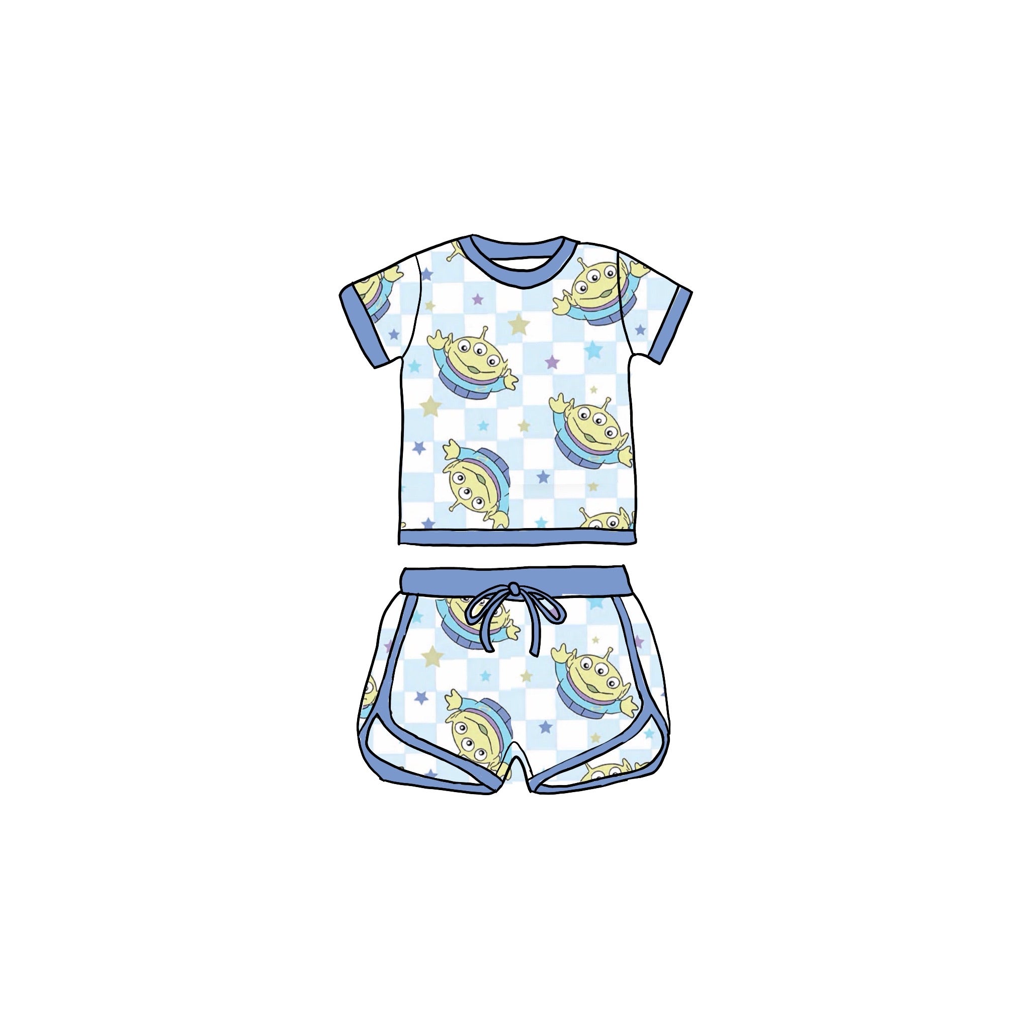Mystic Portal Bamboo Drawstring Short Set