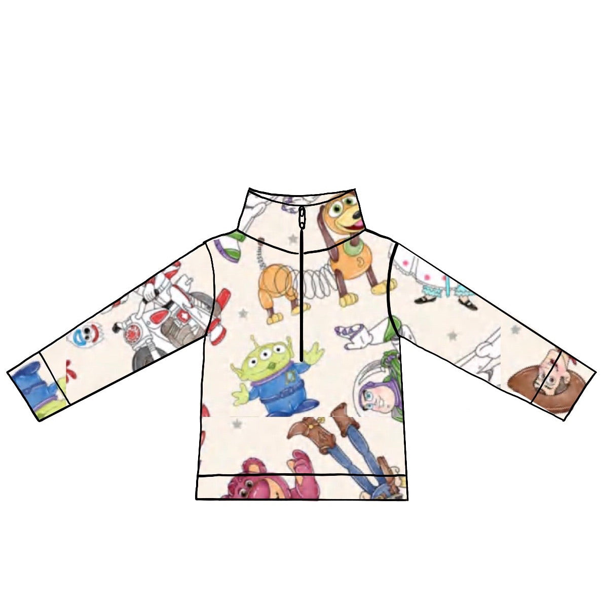 Watercolor Toys Athletic Quarter Zip