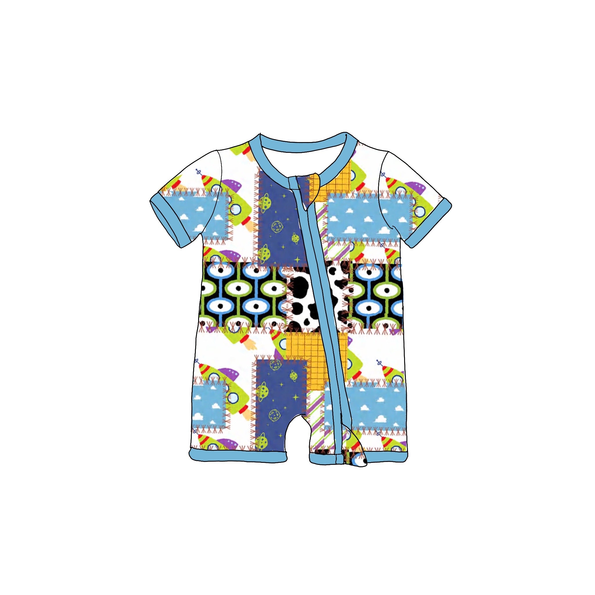 Patch Story Shortie Romper