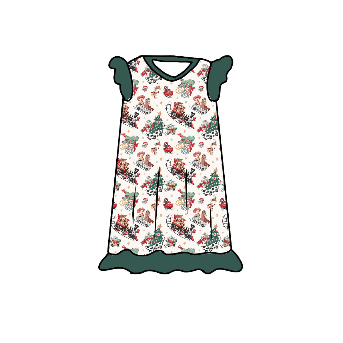 Toy Story Wonderland Flutter Sleeve Nightgown