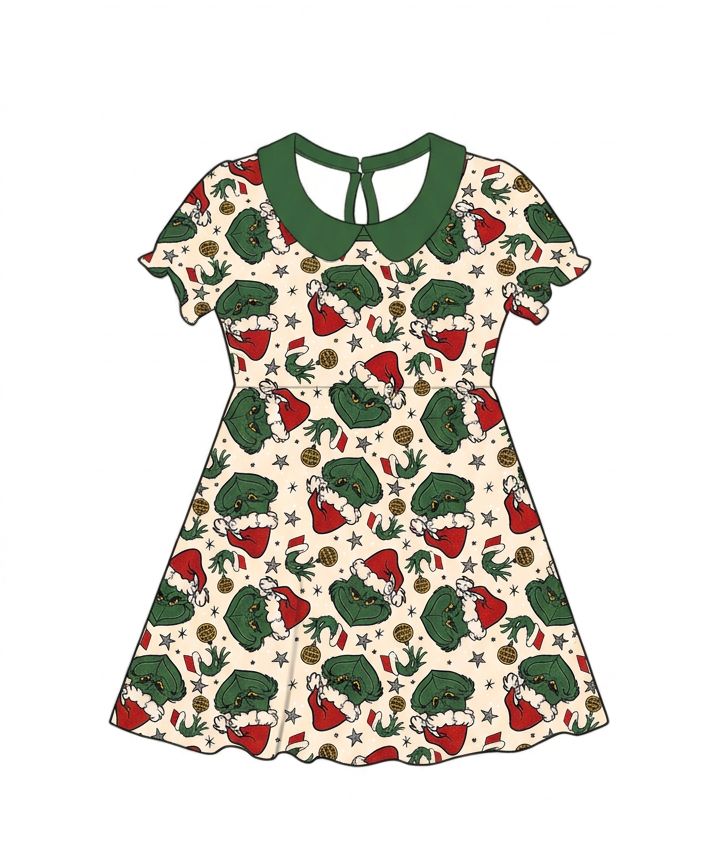 Stink Stank Stunk Collared Bamboo Twirl Dress