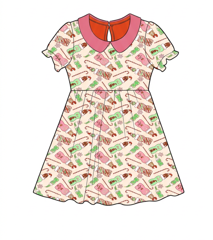 Cindy Lou Juice Collared Bamboo Twirl Dress