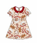 Gingersnap Collared Bamboo Twirl Dress