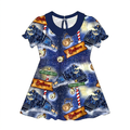Polar Express Collared Bamboo Twirl Dress