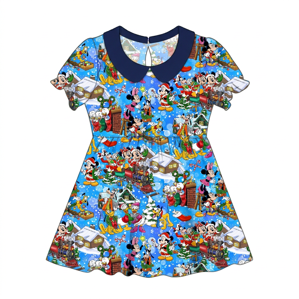 Mouska-Days Collared Bamboo Twirl Dress