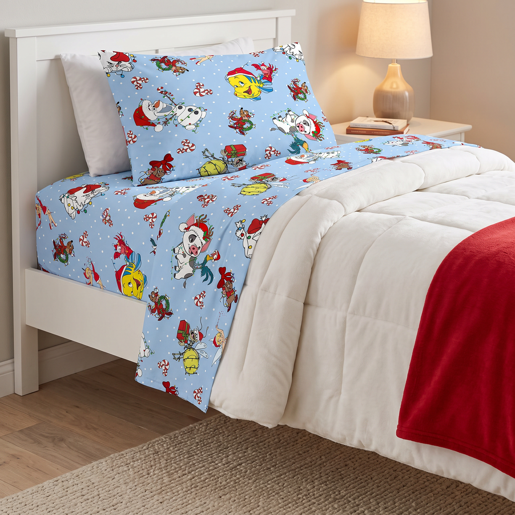 Sidekickin Holidays Bamboo Bed Sheet