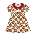 Royal Holidays Collared Bamboo Twirl Dress