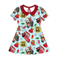 Mater XMas Collared Bamboo Twirl Dress