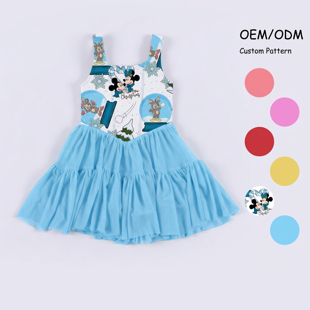 Winter Mickey Athletic Twirl Dress